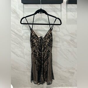 RAGA Black and Cream Lace Dress